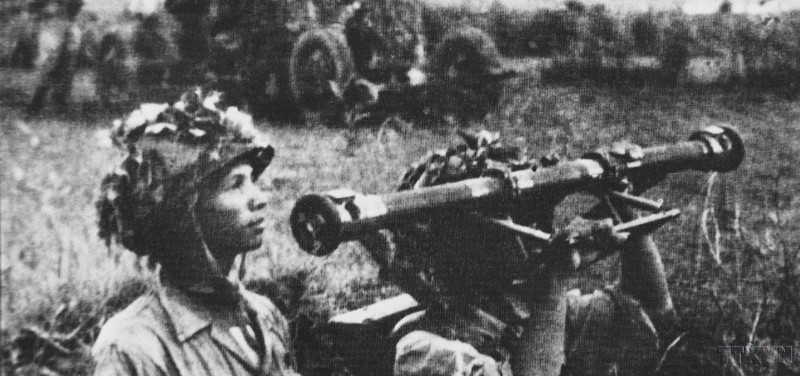 Cañón antiaéreo en Dien Bien Phu. (Foto: VNA)