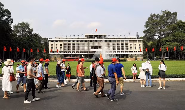 Turistas en Ciudad Ho Chi Minh. (Fotografía: VNA)