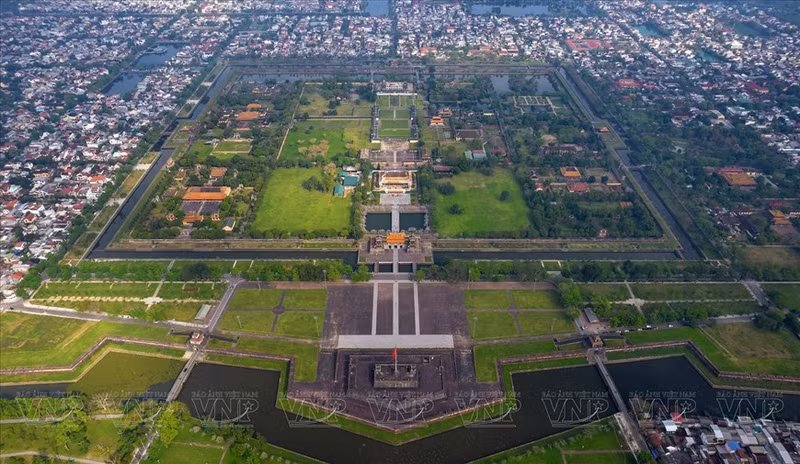 Vista panorámica de la ciudadela de Hue perteneciente al Complejo de Monumentos de Hue, reconocido por la Unesco como Patrimonio Cultural de la Humanidad en 1993.