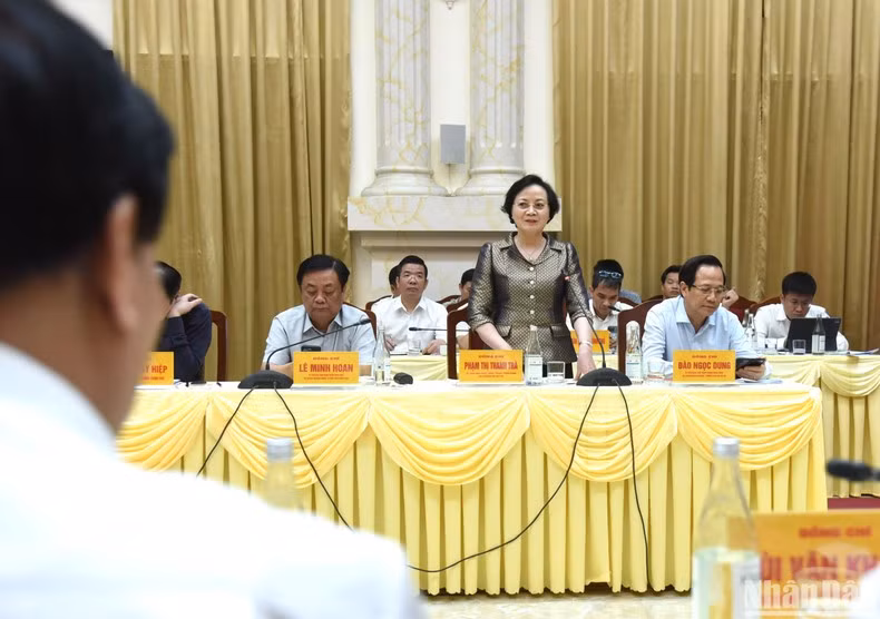 La ministra del Interior, Pham Thi Thanh Tra.