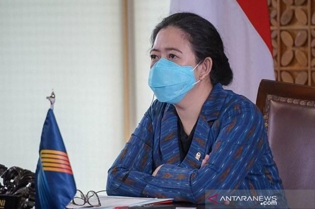 La presidenta de la Cámara de Representantes de Indonesia (DPR), Puan Maharani. (Fotografía: Antaranews)