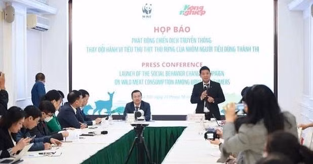 Panorama de la conferencia de prensa. (Fotografía: VNA)