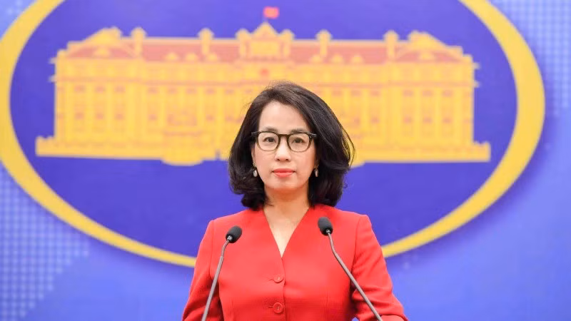 La portavoz del Ministerio de Relaciones Exteriores de Vietnam, Pham Thu Hang. (Fotografía: Ministerio de Relaciones Exteriores de Vietnam)