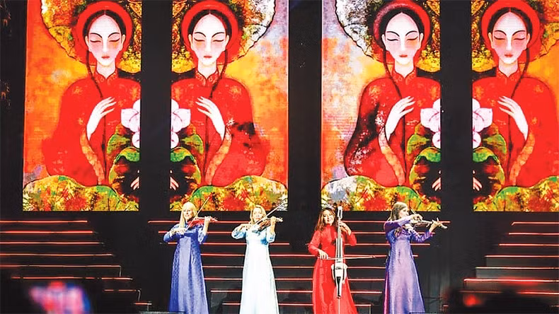 El renombrado cuarteto de cuerdas Bond en el programa “BOND Live In Vietnam”. (Foto: Thanh Dat) El renombrado cuarteto de cuerdas Bond en el programa “BOND Live In Vietnam”. (Foto: Thanh Dat)