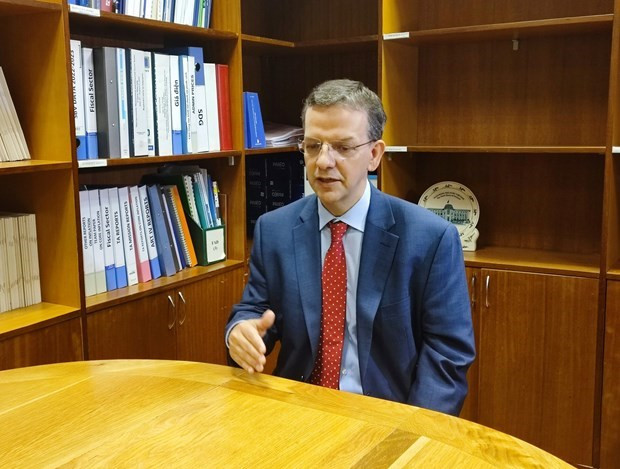 Paulo Medas, quien se encontró al frente de una delegación de grupo de trabajo del FMI para la consulta del Artículo IV de 2023 con Vietnam. (Fotografía: VNA)