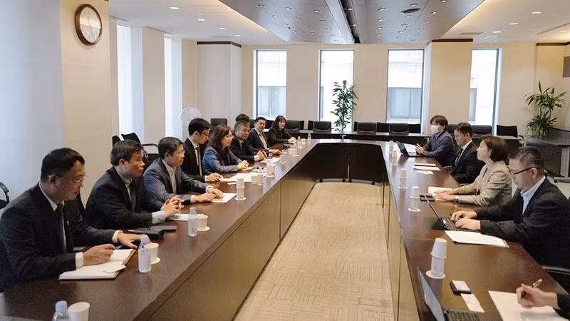 Escena de la reunión. (Fotografía: Nhan Dan)