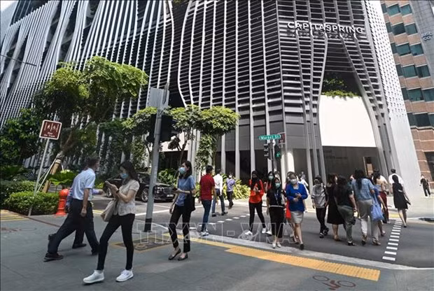 En una calle en Singapur. (Fotografía: AFP/VNA)