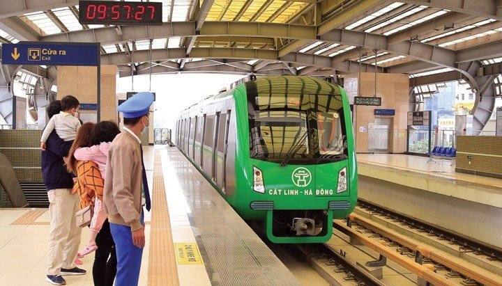 El tren urbano Cat Linh-Ha Dong. (Fotografía: qdnd.vn)