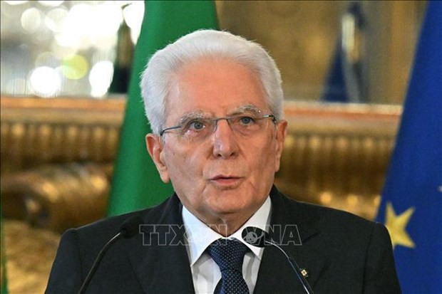 El presidente de Italia, Sergio Mattarella. (Fotografía: AFP/VNA)