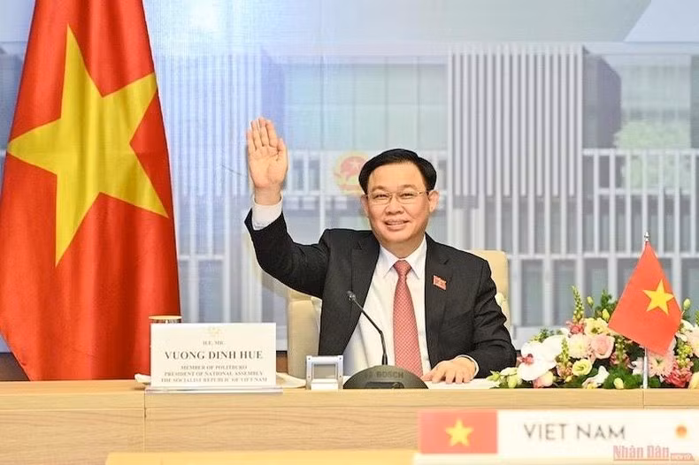El presidente de la Asamblea Nacional de Vietnam, Vuong Dinh Hue. (Fotografía: Nhan Dan)