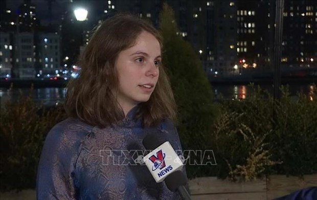 Sophie Arnstein, estudiante de la Universidad de Colombia. (Fotografía: VNA)