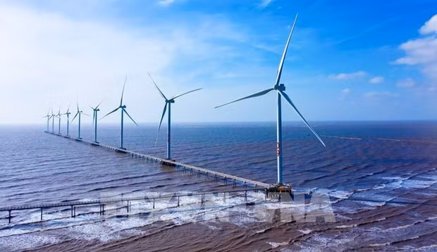 La planta de energía eólica de Dong Hai I. (Fotografía: VNA)