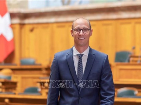 El presidente del Consejo Nacional (Cámara Baja) de Suiza, Martin Candinas. (Fotografía: VNA)
