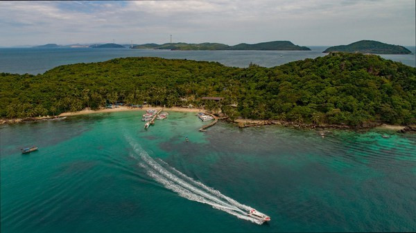 Una vista panorámica de la isla de Phu Quoc, provincia de Kien Giang. (Fotografía: VNA)