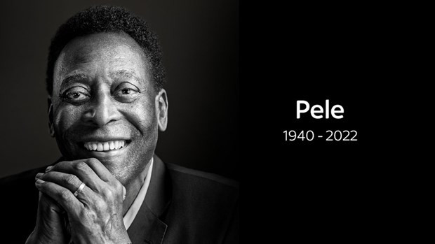 El "Rey del fútbol" Pelé.