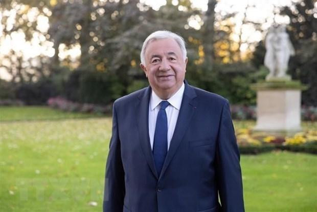 El presidente del Senado de Francia, Gérard Larcher. (Fotografía: VNA)