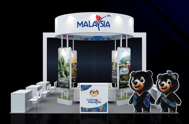 Diseño del stand de Malasia en la VITM 2025. (Fotografía: bvhttdl.gov.vn)
