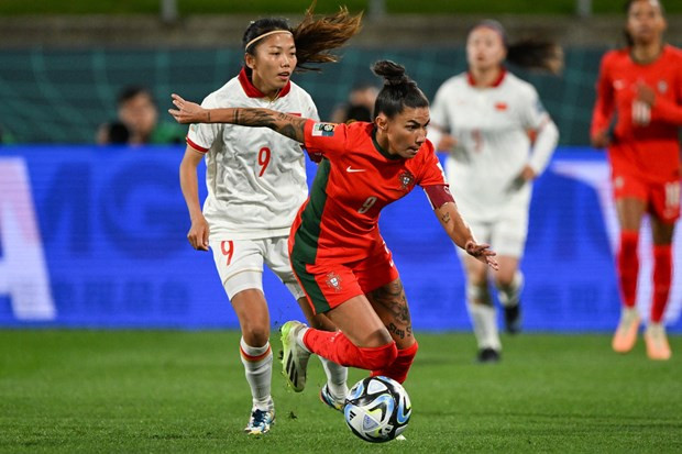 En el partido entre Vietnam y Portugal. (Fotografía: VNA)