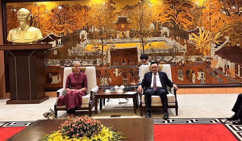 Escena del encuentro. (Fotografía: kinhtedothi.vn)