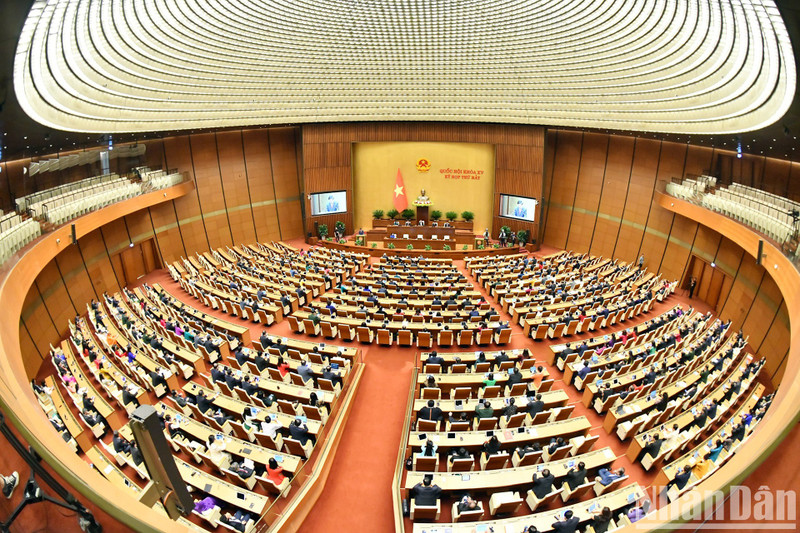 Panorama de la sesión. (Fotografía: Nhan Dan)