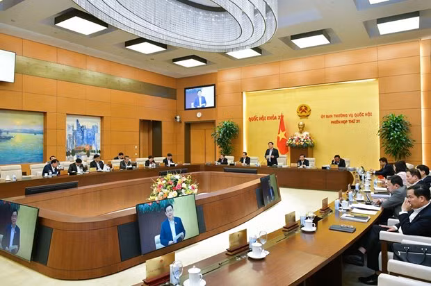 En la 31 reunión del Comité Permanente de la Asamblea Nacional de Vietnam. (Fotografía: VNA)