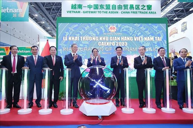 Acto de inauguración del pabellón de Vietnam. (Fotografía: VNA)