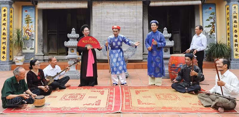 La aldea de Khuoc es el lugar que alberga el más fuerte movimiento de la interpretación del Cheo y aún se conservan allí muchas obras originales. (Fotografía: Revista Ilustrada de Vietnam)