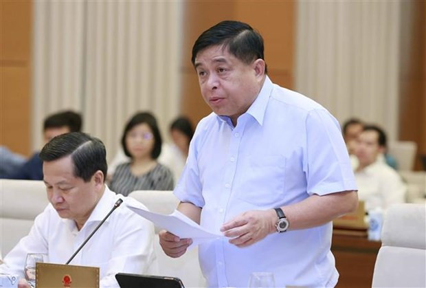 El ministro de Planificación e Inversión de Vietnam, Nguyen Chi Dung, en el evento. (Fotografía: VNA)
