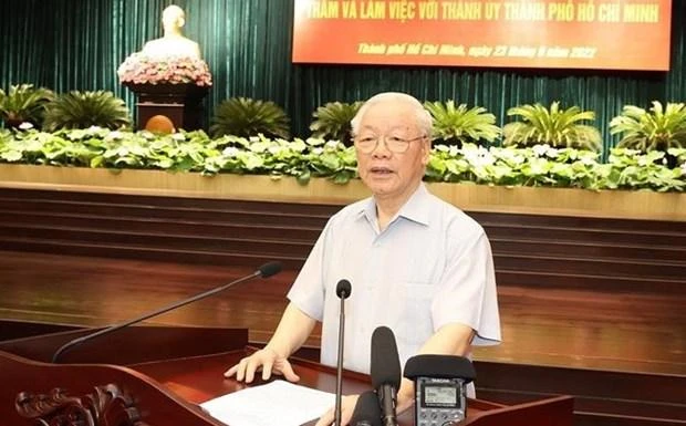 El secretario general del Partido Comunista de Vietnam, Nguyen Phu Trong. (Fotografía: VNA)
