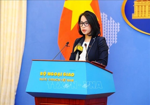 La portavoz adjunta de la Cancillería vietnamita Pham Thu Hang. (Fotografía: VNA)