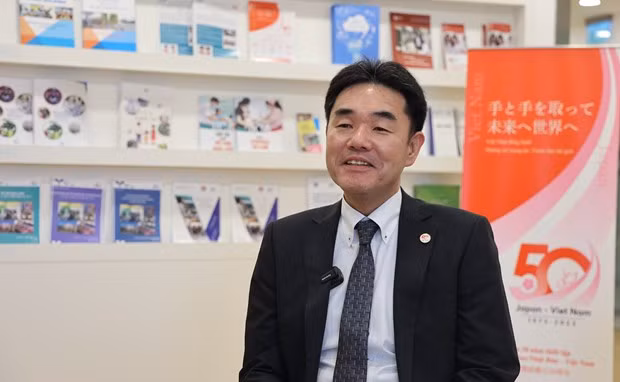 El representante en jefe de la JICA en Hanói, Sugano Yuichi. (Fotografía: VNA)