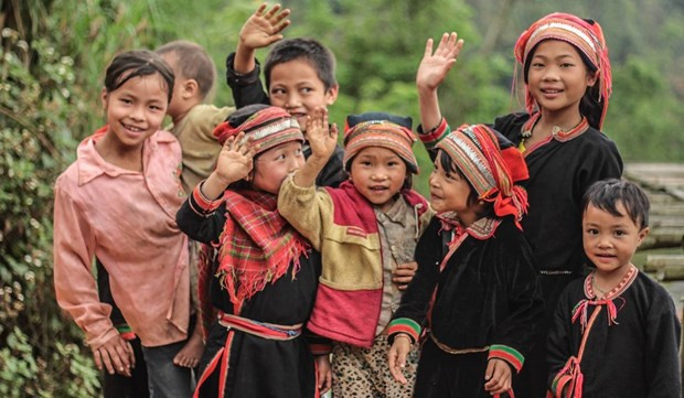 Niños vietnamitas en áreas remotas. (Fotografía: VNA)
