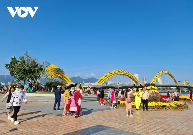 El Puente del Dragón es una atracción turística de Da Nang. (Fotografía: VOV)