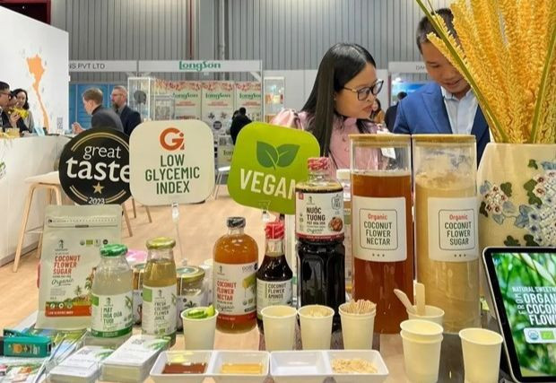 Productos vietnamitas presentados en Biofach 2024. (Fotografía: VNA)