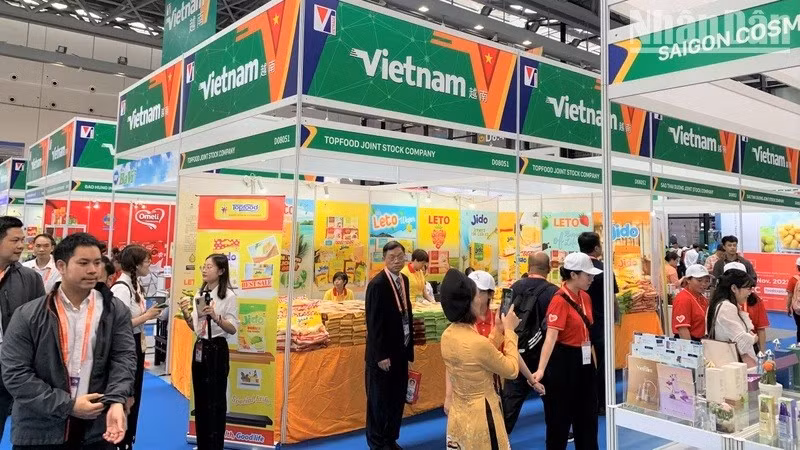 Pabellón de Vietnam en la Feria de China-Asean 2023. (Fotografía: Nhan Dan) 