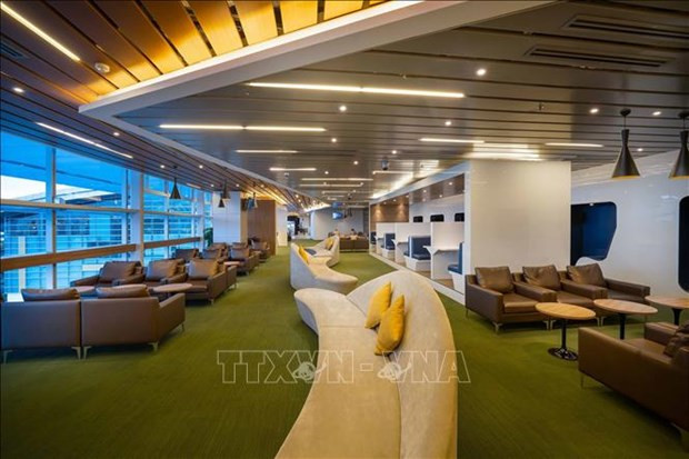 Salón de clase ejecutiva de la terminal internacional de Da Nang. (Fotografía: VNA)