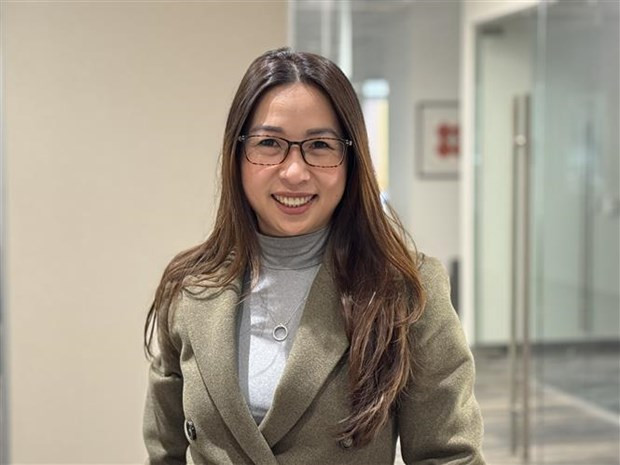 Ann Huynh, trabajadora de la empresa de inversión inmobiliaria S3i VA LLC en el estado de Virginia. (Fotografía: VNA)