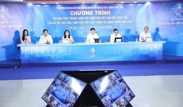 Miembros permanentes de la Asociación de Estudiantes de Vietnam. (Fotografía: VNA)