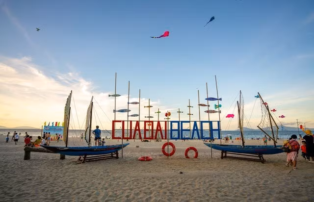 En la playa de Cua Dai, en Hoi An. (Fotografía: baovanhoa.vn)