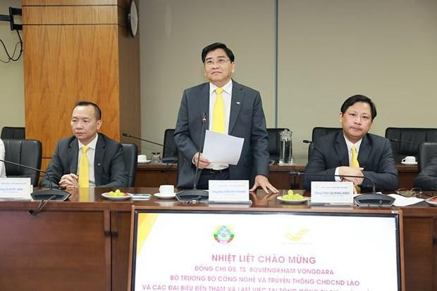 El jefe del Ministerio de Tecnología y Comunicaciones de Laos, Boviengkham Vongdara. (Fotografía: vnpost.vn)