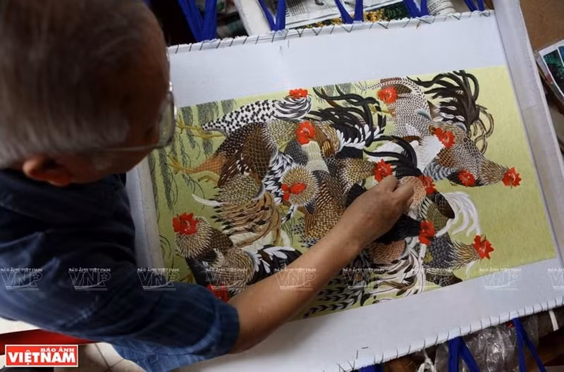 Diseño de los motivos antes del bordado.