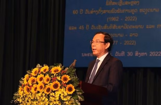 El secretario del Comité del Partido Comunista de Vietnam en Ciudad Ho Chi Minh, Nguyen Van Nen, en el evento. (Fotografía: VNA)