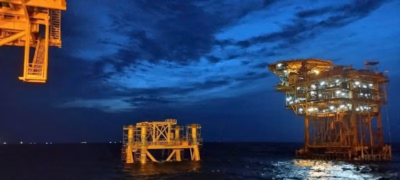 La base de la plataforma BK-23 se ubica cerca de la plataforma BK-14 existente. La base de la plataforma BK-23 se ubica cerca de la plataforma BK-14 existente.