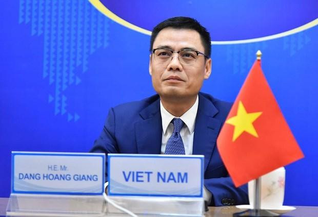 El embajador Dang Hoang Giang, jefe de la misión de Vietnam ante la ONU. (Fotografía: VNA)