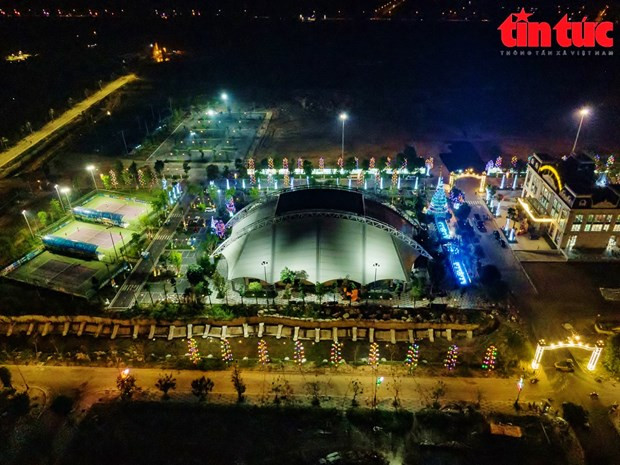 Complejo de tenis Hanaka Paris Ocean Park en la provincia de Bac Ninh. (Fotografía: VNA)