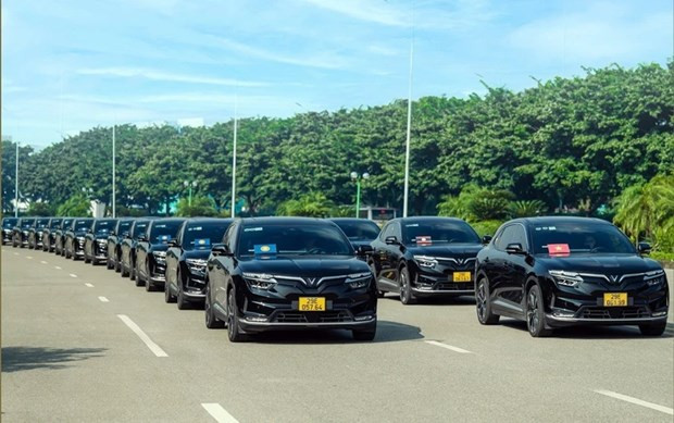 Auto eléctrico VF8 de Vietnam. (Fotografía: VNA)