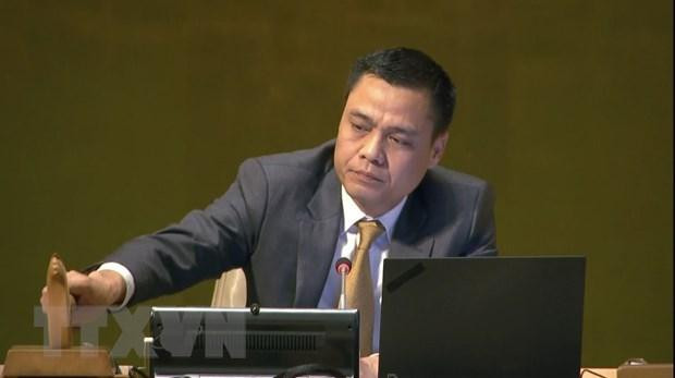 El embajador Dang Hoang Giang, jefe de la misión permanente de Vietnam ante la ONU. (Fotografía: VNA)