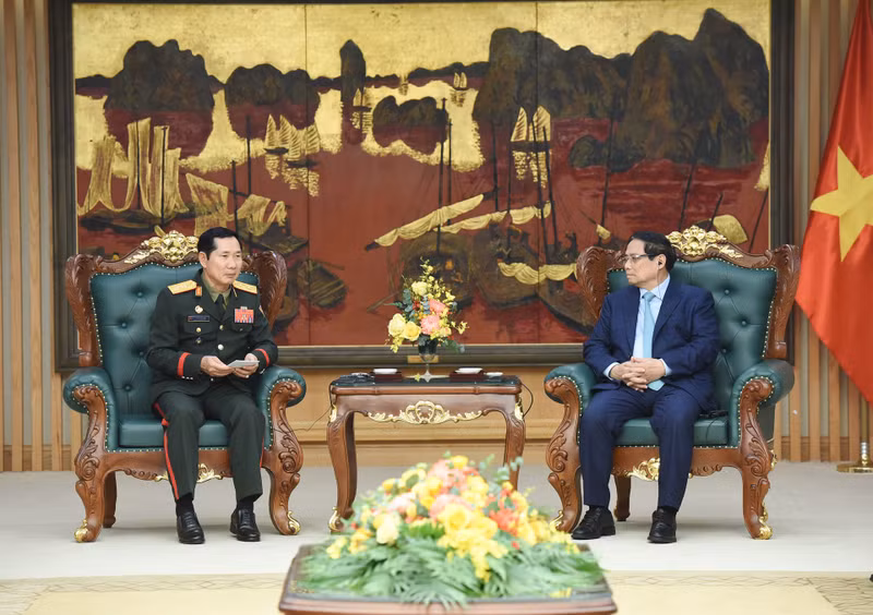 Escena de la reunión. (Fotografía: Nhan Dan)