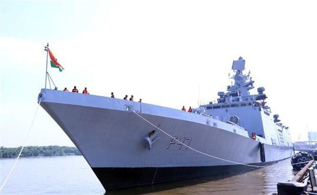 Buque de la Armada india visita Ciudad Ho Chi Minh. (Fotografía: VNA)