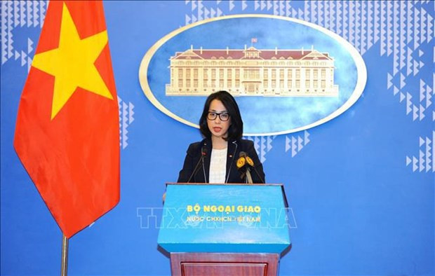 La portavoz adjunta de la Cancillería vietnamita Pham Thu Hang. (Fotografía: VNA)